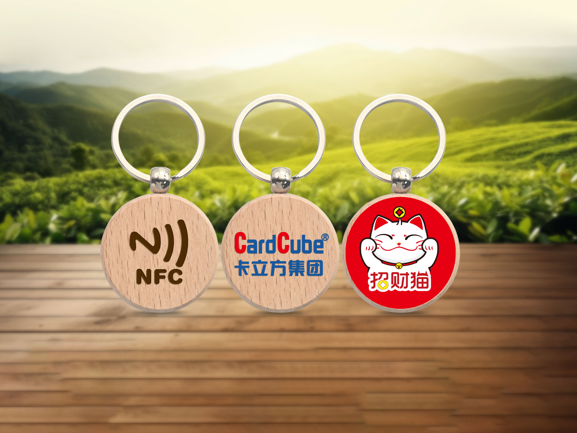 自然臻品，智啟未來｜卡立方集團RFID智能木卡工廠環保木質NFC鑰匙扣源頭廠家